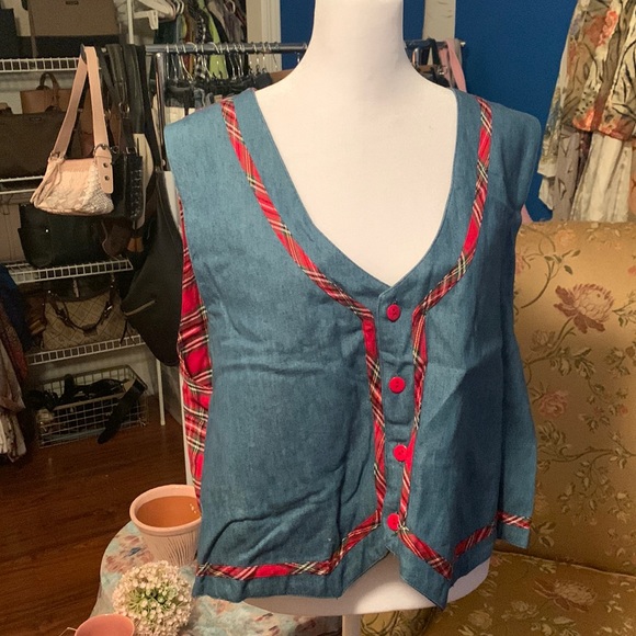 🤎Vintage reversible Christmas vest - Picture 3 of 10